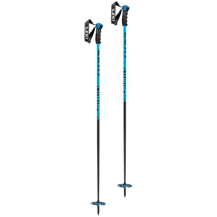 Leki Pitch Black Ski Poles 2022 Blue