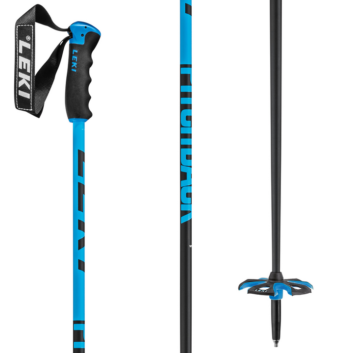 Leki Pitch Black Ski Poles 2022 Blue
