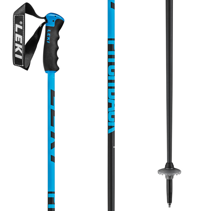 Leki Pitch Black Ski Poles 2022 Blue