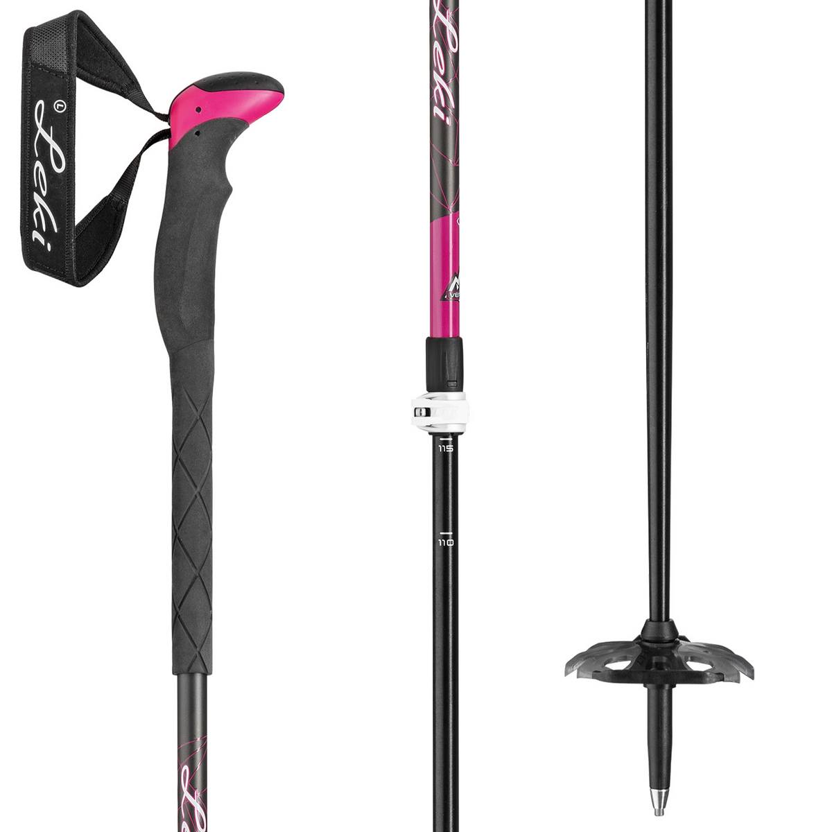 Leki Aergonlite 2 Lady Adjustable Ski Poles - Women's 2022