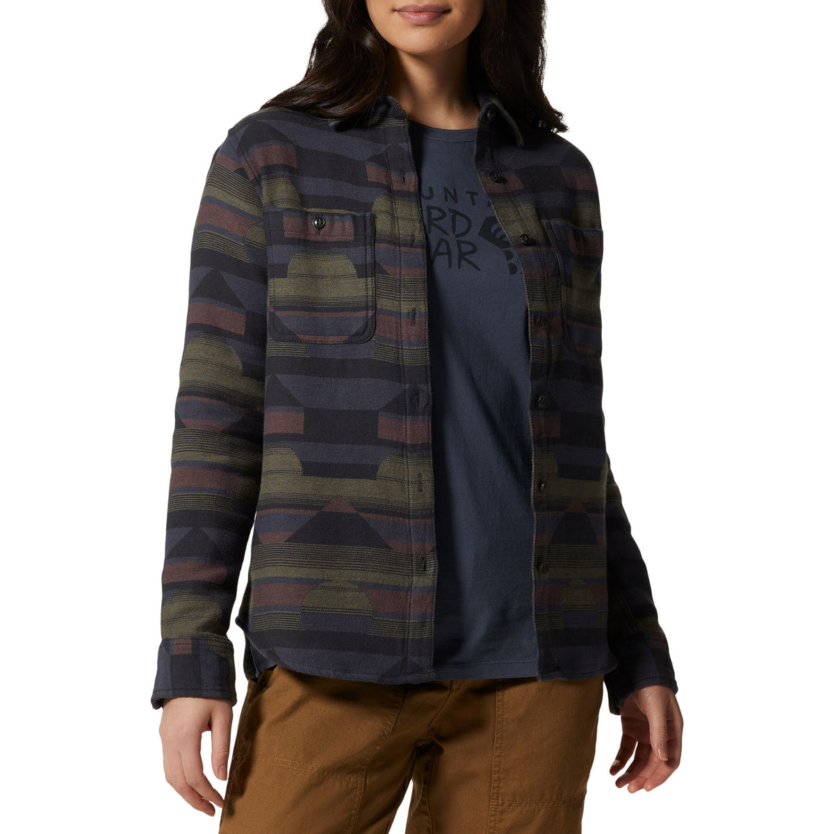 Mountain Hardwear Granite Peak Shirt - Women's Blue Slate