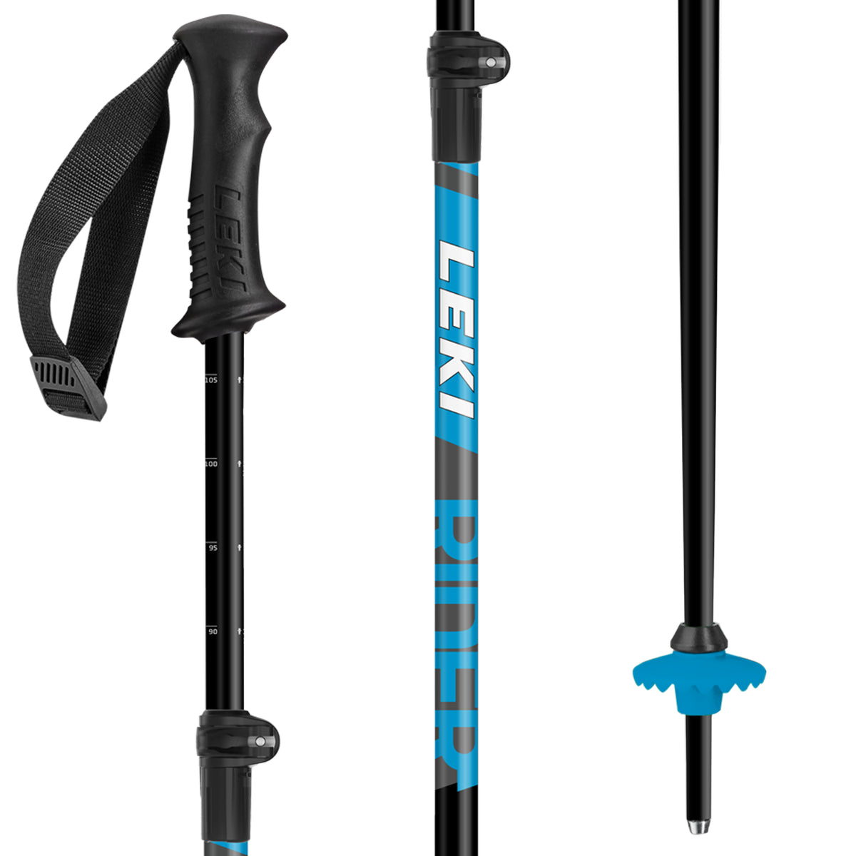 Leki Rider Vario SL+ Adjustable Ski Poles - Kids' 2023