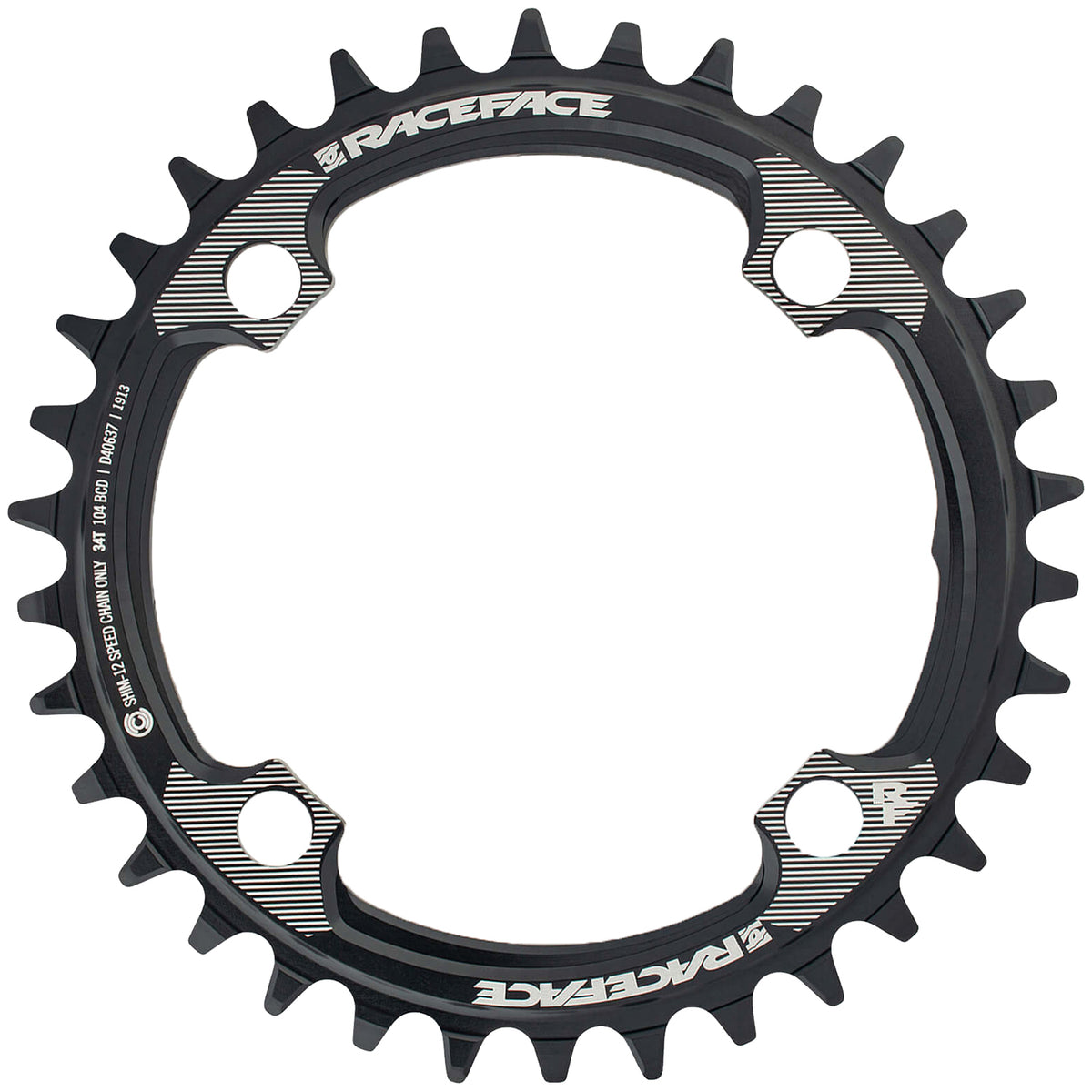 Race Face Narrow Wide Shimano 12 Speed Chainring Black