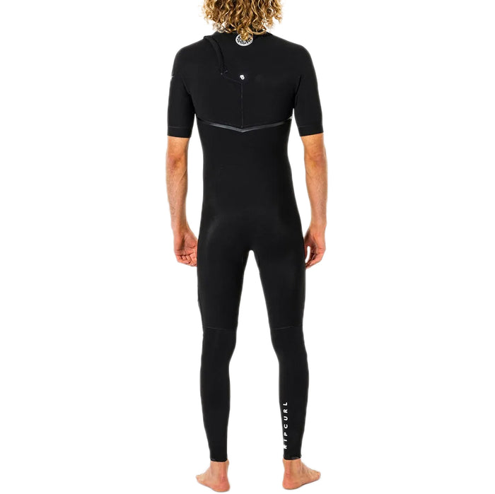 Rip Curl 2mm E Bomb Zip Free Short Sleeve Wetsuit Black