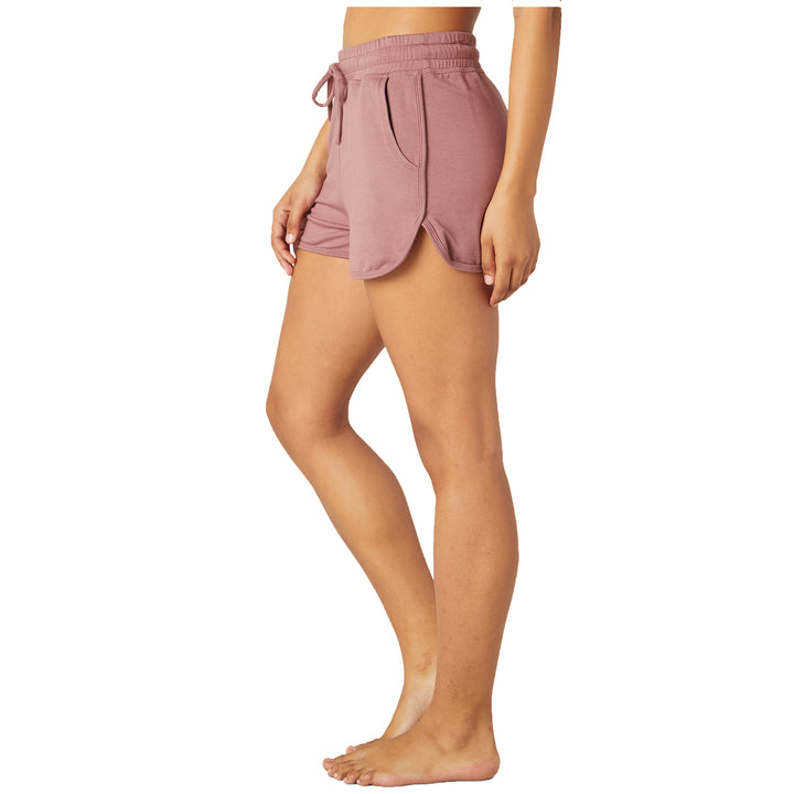 Beyond Yoga Weekend Shorts - Women's Chocolate Cherry