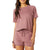 Beyond Yoga Weekend Short-Sleeve T-Shirt - Women's Chocolate Cherry