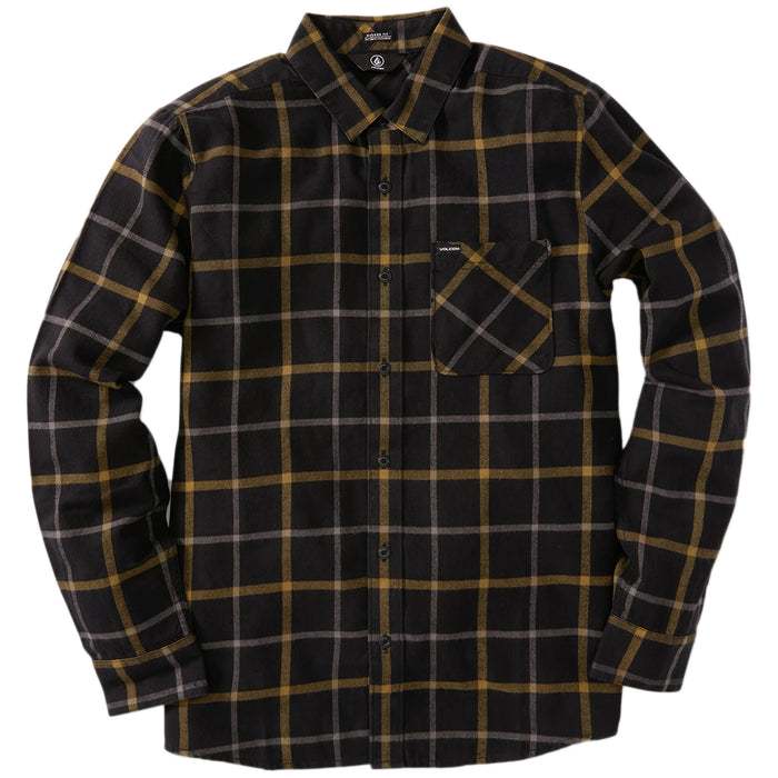 Volcom Caden Plaid Long-Sleeve Shirt - Men's Black