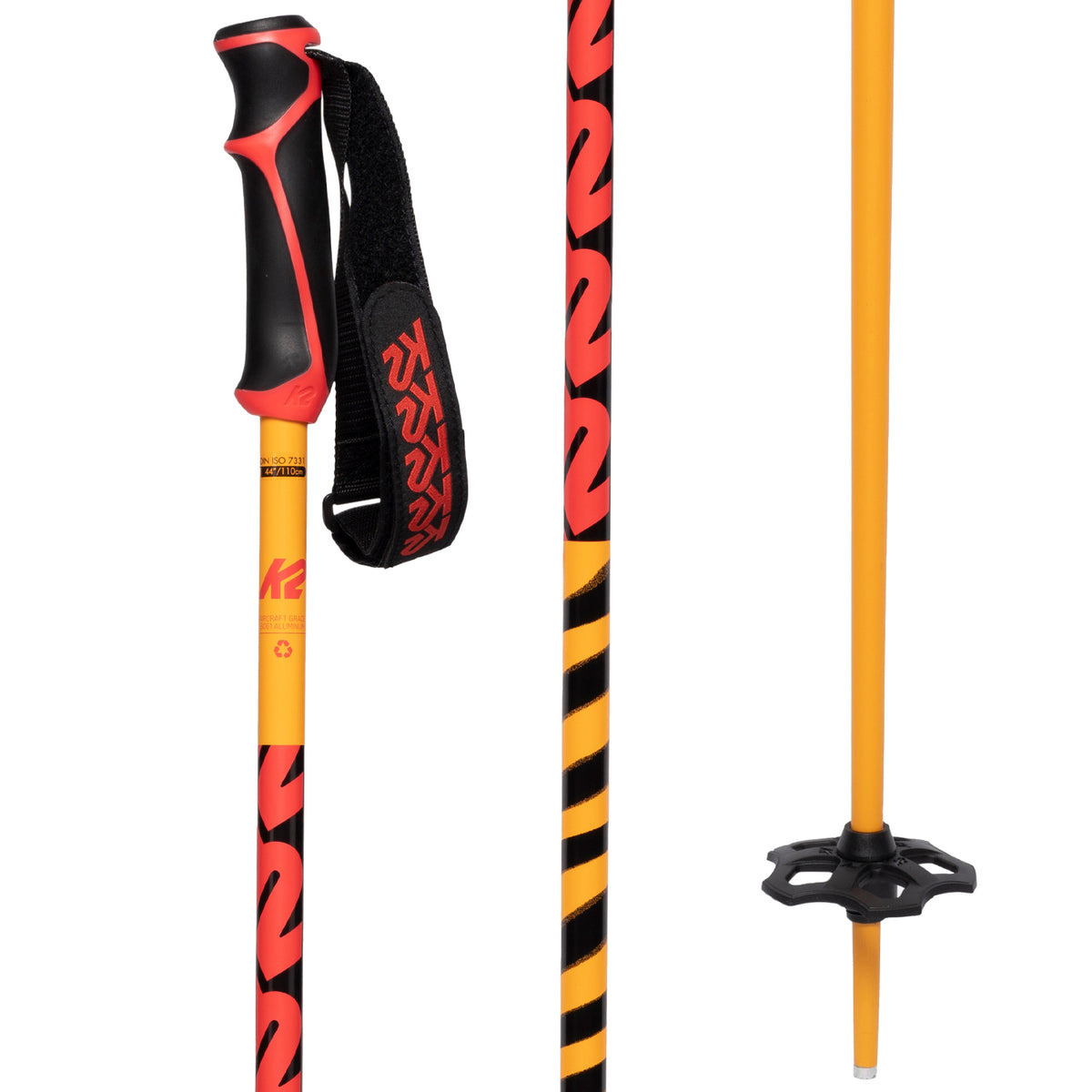 K2 Freeride 16 Ski Poles - Women's 2022 Orange