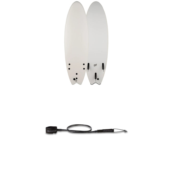 Catch Surf Blank Series 6'0" Log Surfboard + Dakine Kainui Team 6' Leash