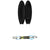 Catch Surf Blank Series 5'6 Fish - Tri Fin Surfboard + Pro-Lite 6' Comp Surfboard Leash