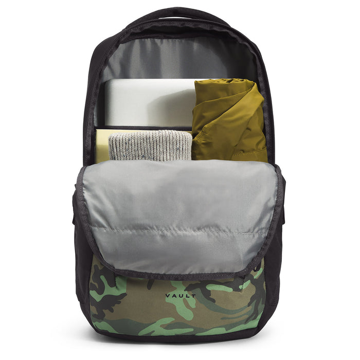 The North Face Vault Backpack Thyme Brushwood Camo Print/TNF Black