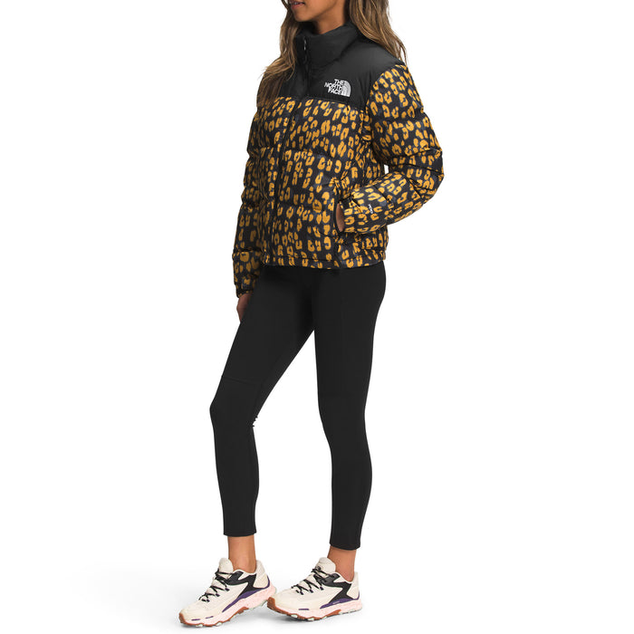 The North Face Printed 1996 Retro Nuptse Jacket - Women's Arrowwood Yellow Leopard Print