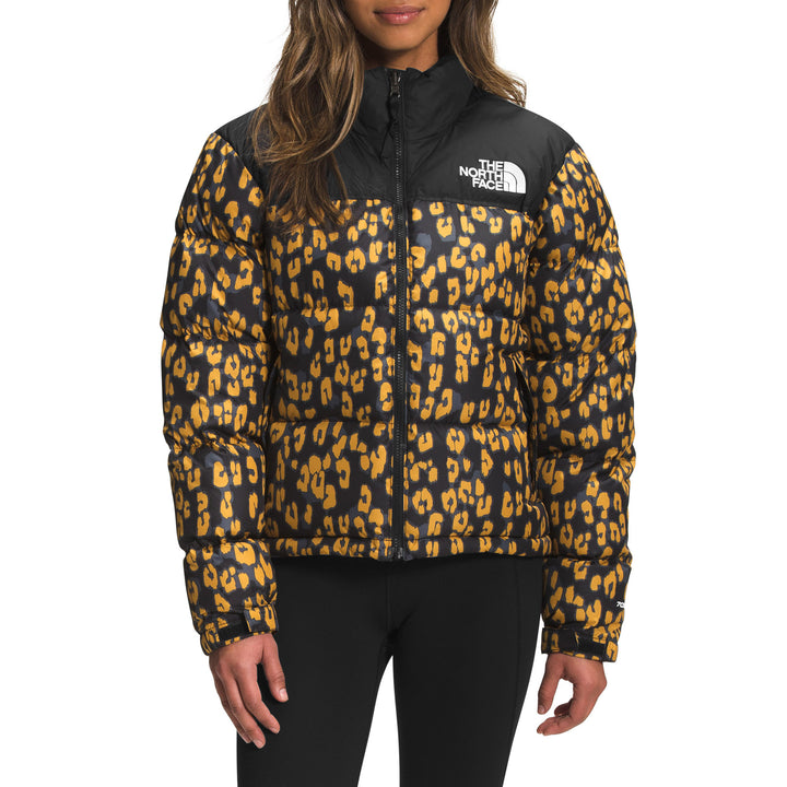The North Face Printed 1996 Retro Nuptse Jacket - Women's Arrowwood Yellow Leopard Print