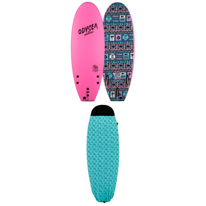 Catch Surf Odysea 5'0 Pro Stump Thruster - JOB Surfboard + Catch Surf 5ft Board Sock