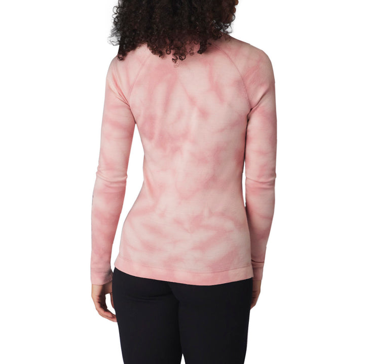 Smartwool Merino 250 Base Layer Plant-Based Dye Logo Crew Top - Women's Rose Marble Wash