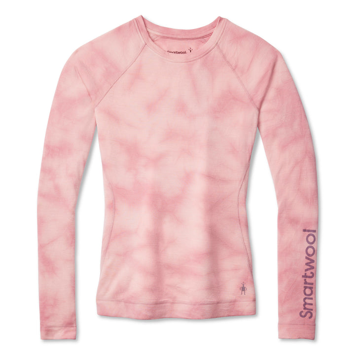 Smartwool Merino 250 Base Layer Plant-Based Dye Logo Crew Top - Women's Rose Marble Wash