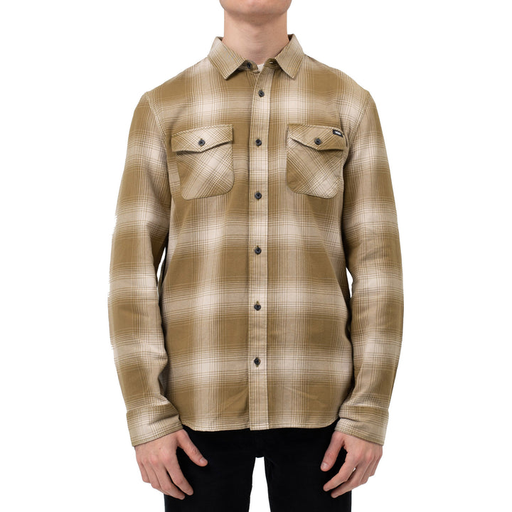 Vans Monterey III Long-Sleeve Shirt - Men's Nutria/Oatmeal