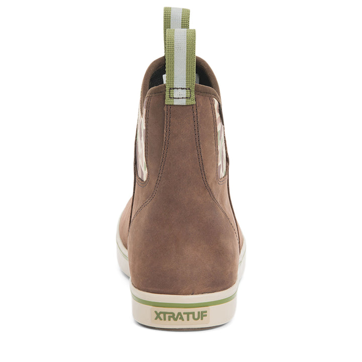XTRATUF Leather Ankle Deck Boots - Men's Brown/Duck Camo