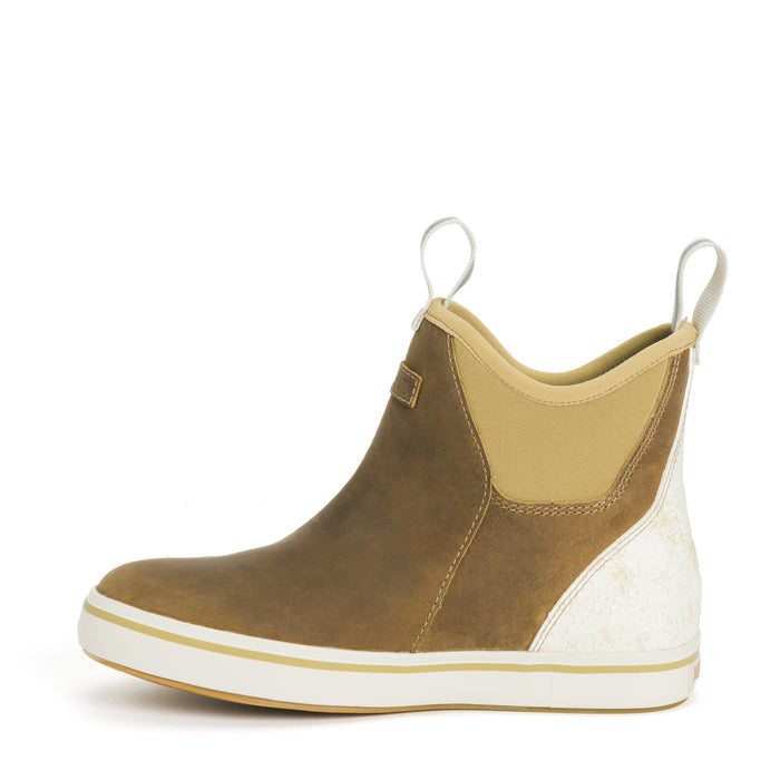 XTRATUF Leather Ankle Deck Boots - Women's Taupe/Scales