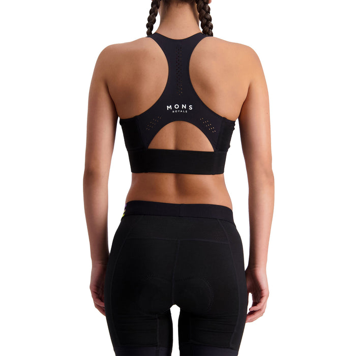 MONS ROYALE Stratos Merino Shift Sports Bra - Women's Black