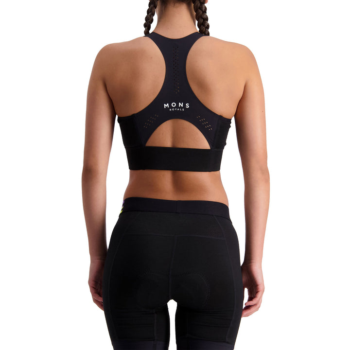 MONS ROYALE Stratos Merino Shift Sports Bra - Women's Black
