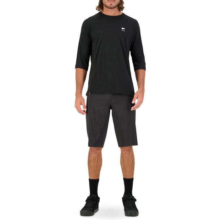 MONS ROYALE Tarn Freeride Raglan 3/4 Jersey Black