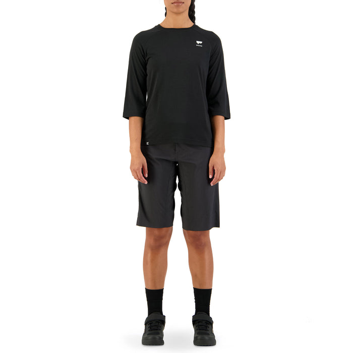 MONS ROYALE Tarn Freeride Raglan 3/4 Jersey - Women's Black