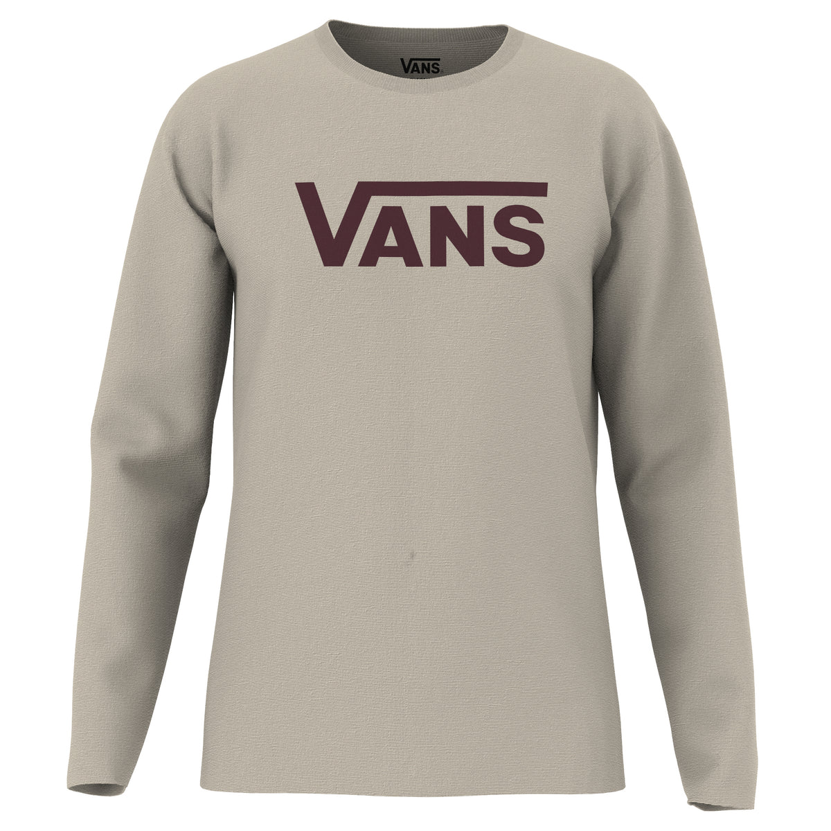 Vans Classic Long-Sleeve T-Shirt - Men's Oatmeal/Pomegranate