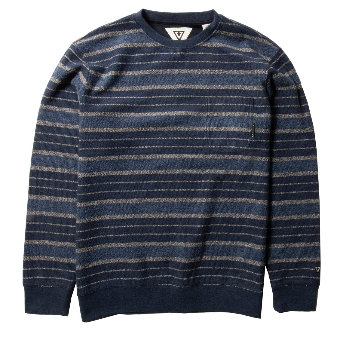 Vissla Soft Top Pocket Crew - Men's Dark Navy