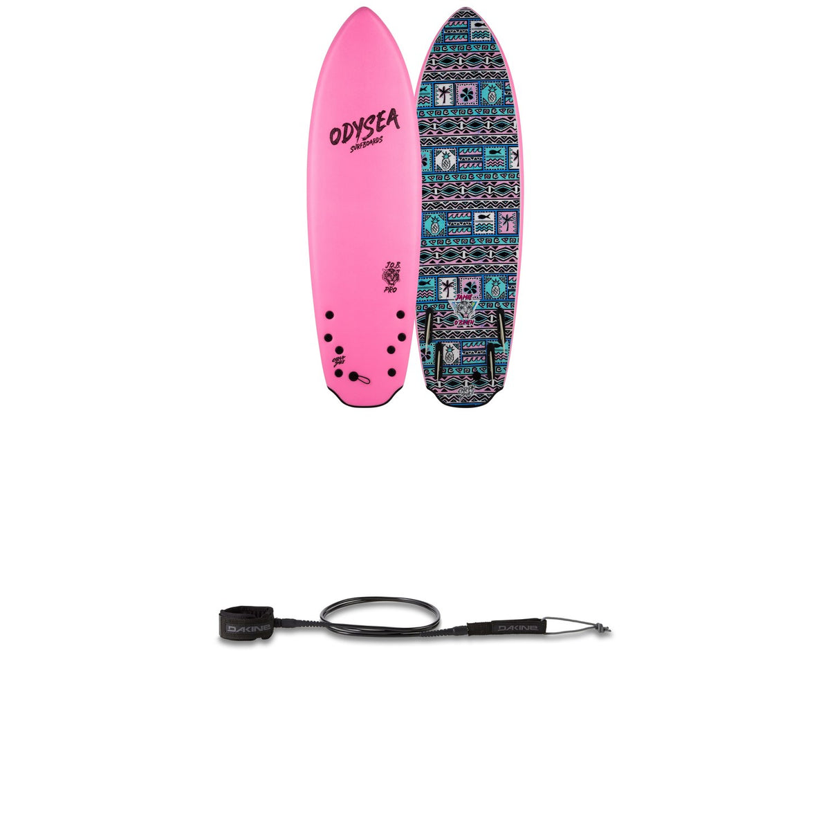 Catch Surf Odysea 5'8" Quad-Fin x Jamie O'Brien Pro Surfboard + Dakine Kainui Team 6' Leash