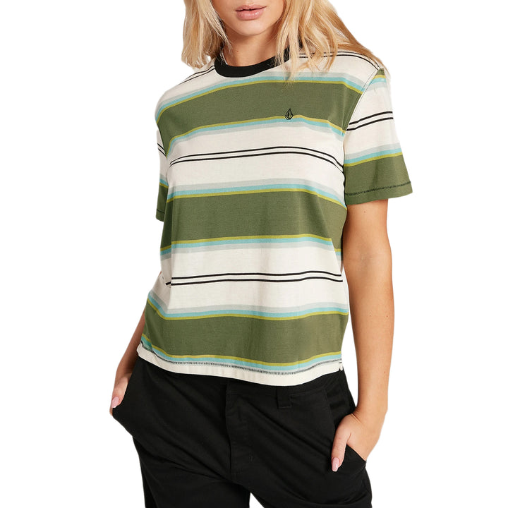 Volcom Choice Is Yours T-Shirt - Women's Army Green Combo