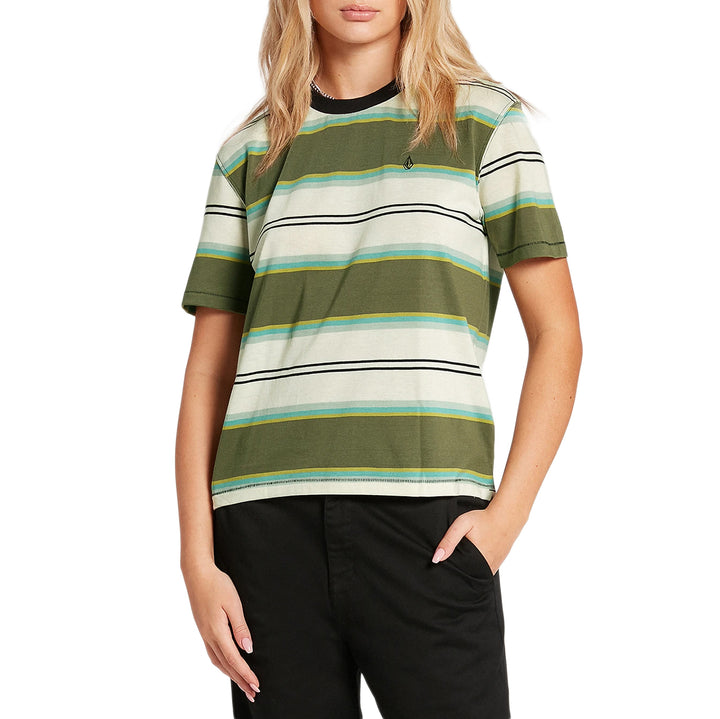 Volcom Choice Is Yours T-Shirt - Women's Army Green Combo