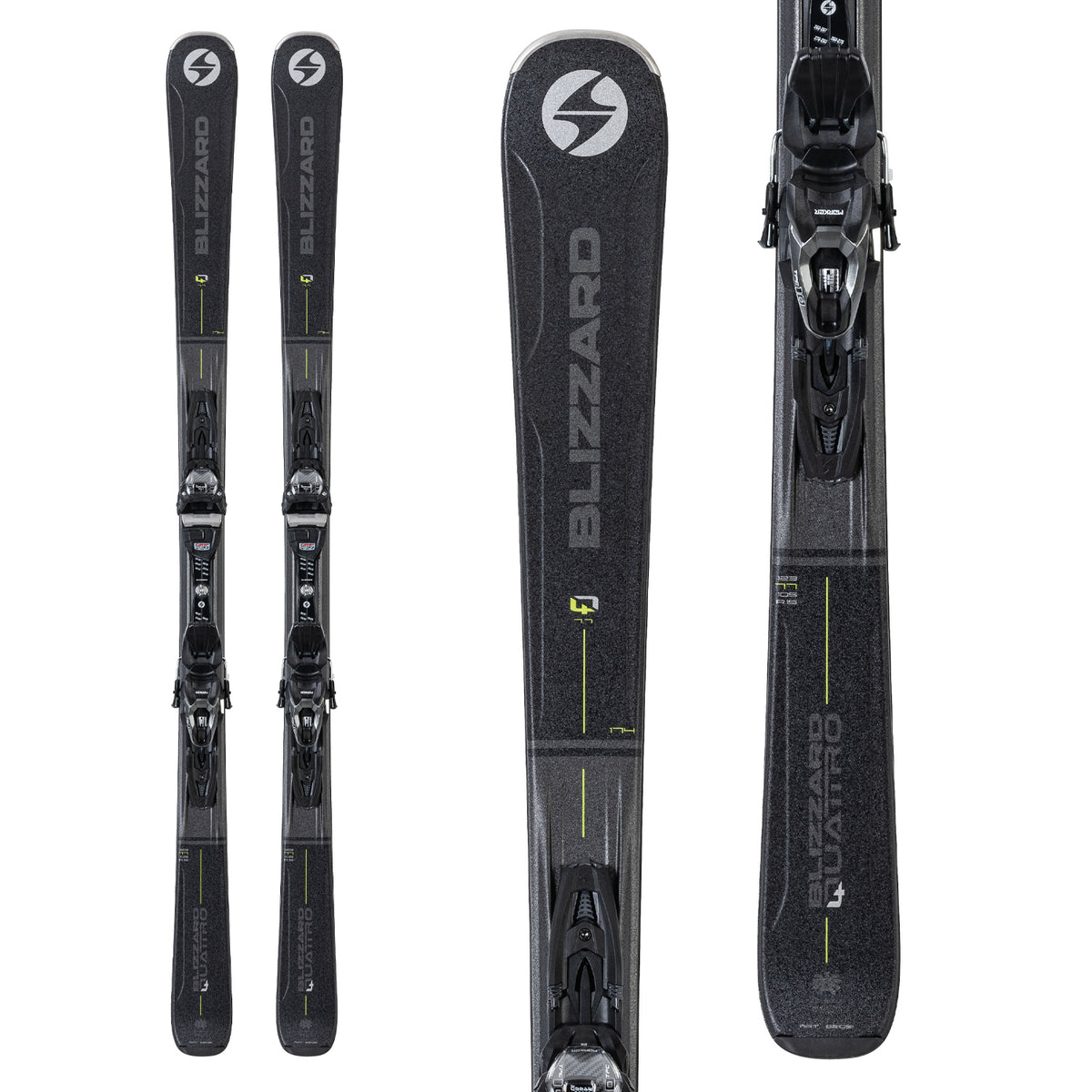 Blizzard Quattro 7.7 Skis + TPC10 Demo Bindings 2021
