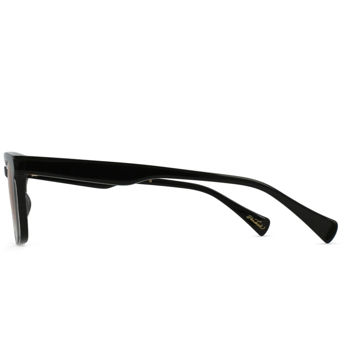RAEN Hirsch Sunglasses Crystal Black/Smoke Brown Polarized