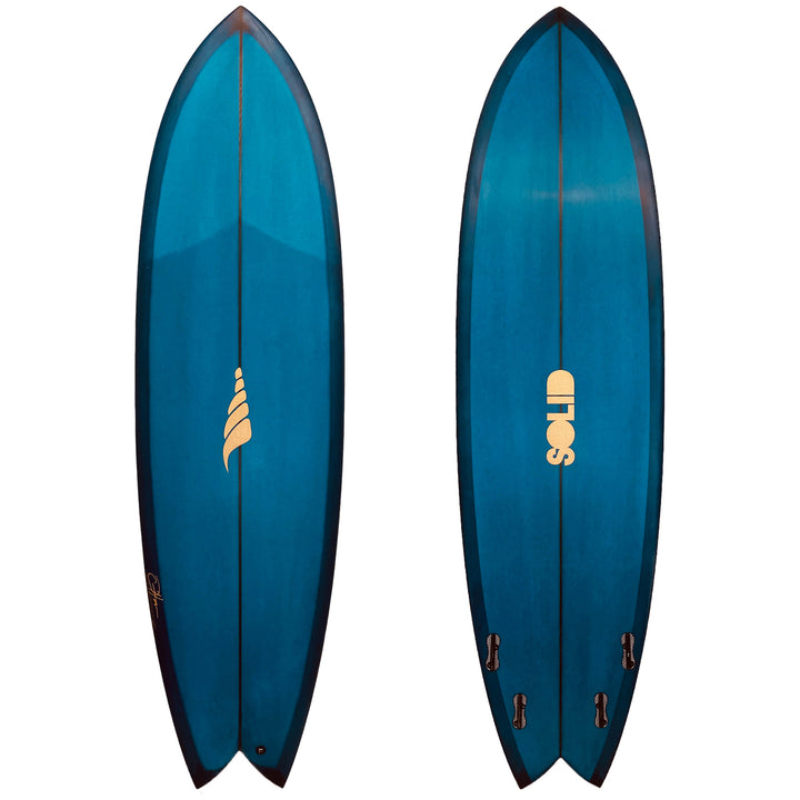 Solid Surf Co Pescador PU FCSII Surfboard Adriatic Sea