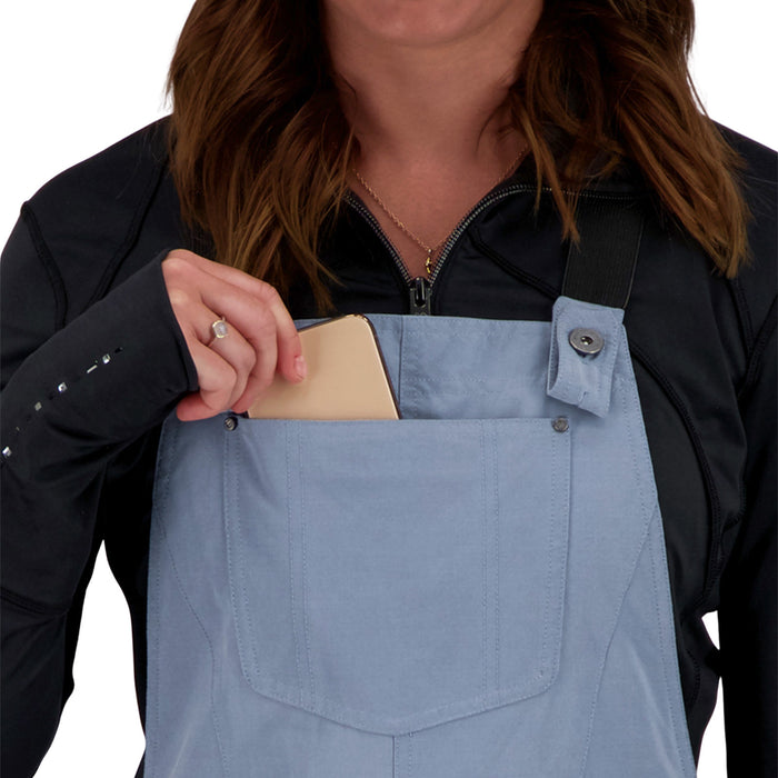 Obermeyer Malta Short Bib Overalls - Women's Blue Ash