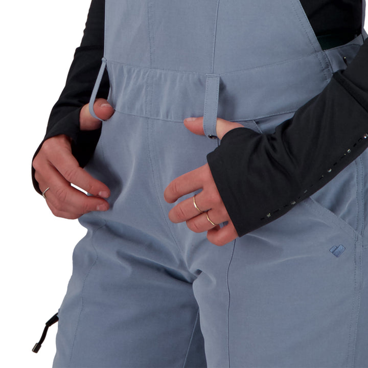 Obermeyer Malta Short Bib Overalls - Women's Blue Ash