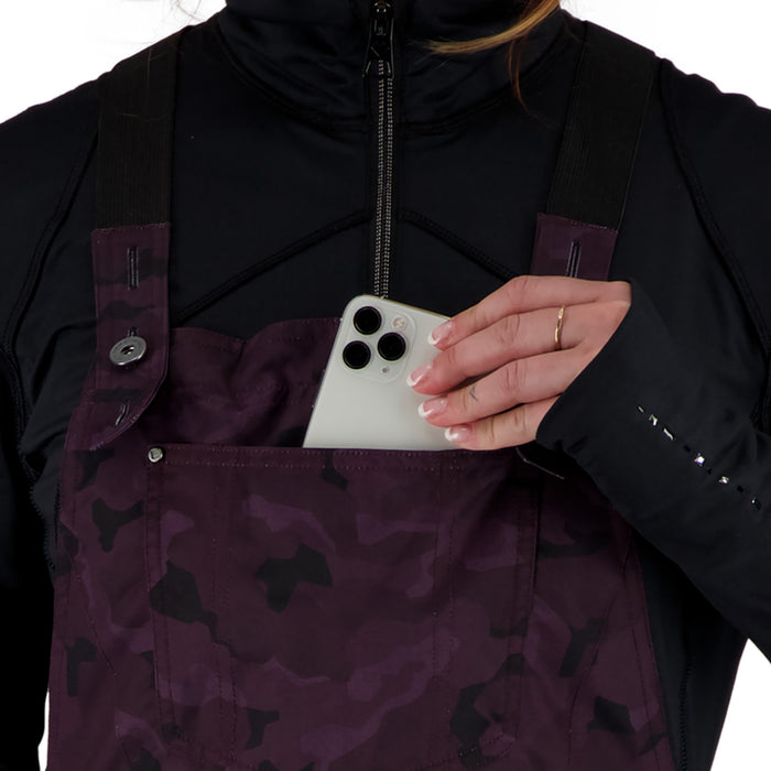 Obermeyer Malta Tall Bib Overalls - Women's Magnetic Camo