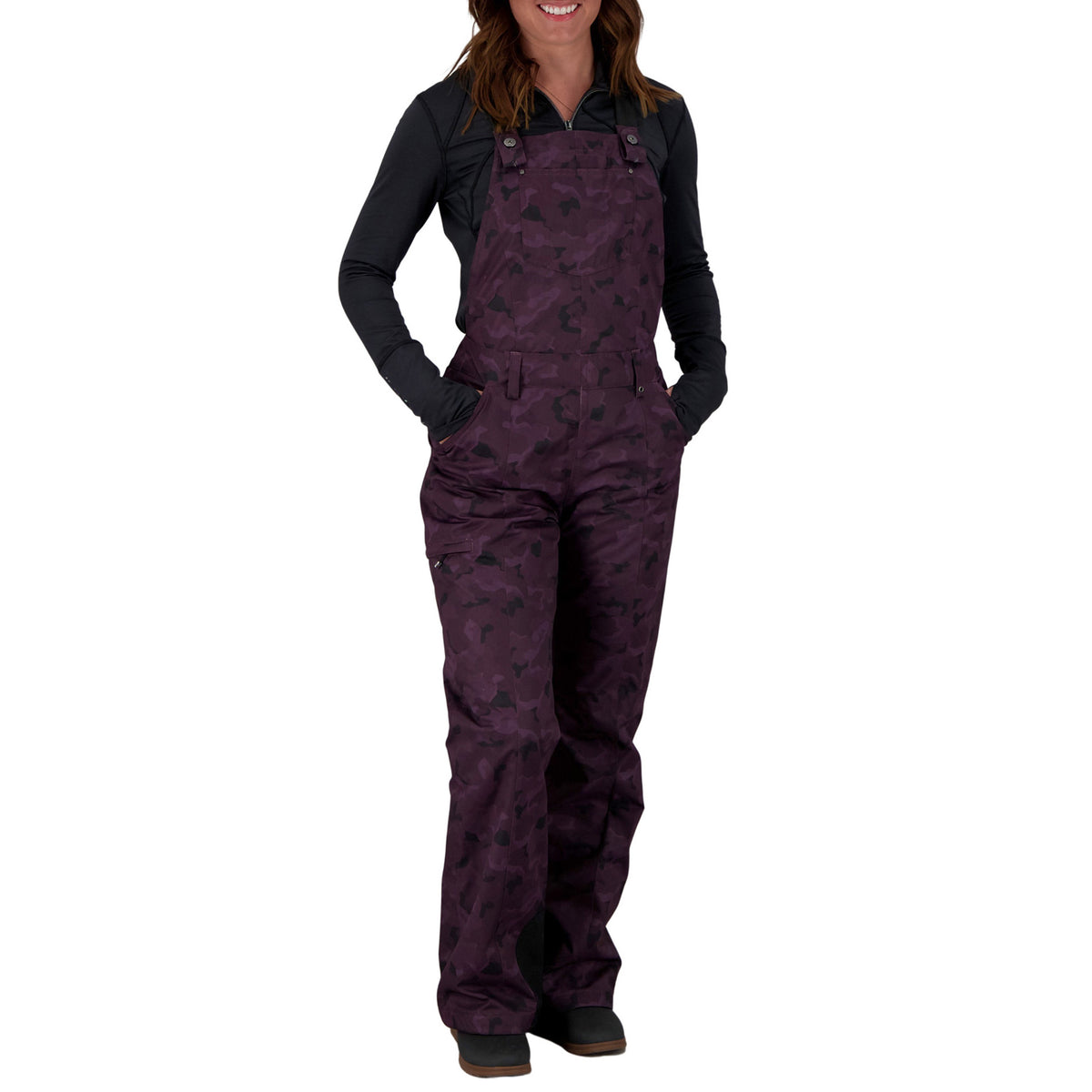 Obermeyer Malta Tall Bib Overalls - Women's Magnetic Camo