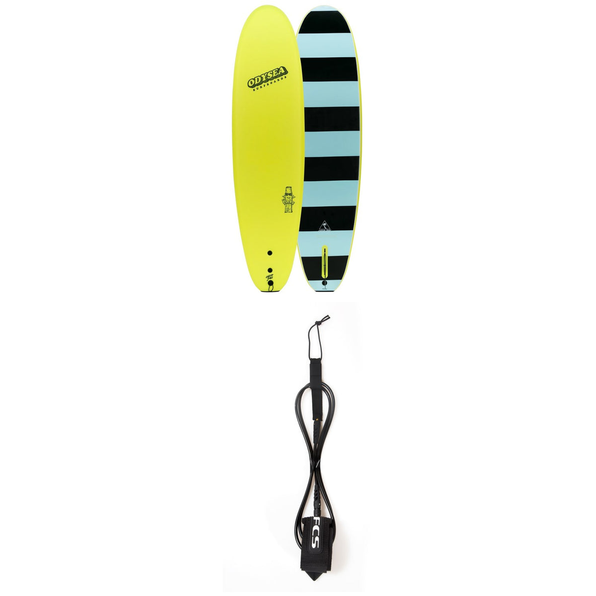 Catch Surf Odysea 7'0" Plank Surfboard + FCS 7' Reg Classic Leash