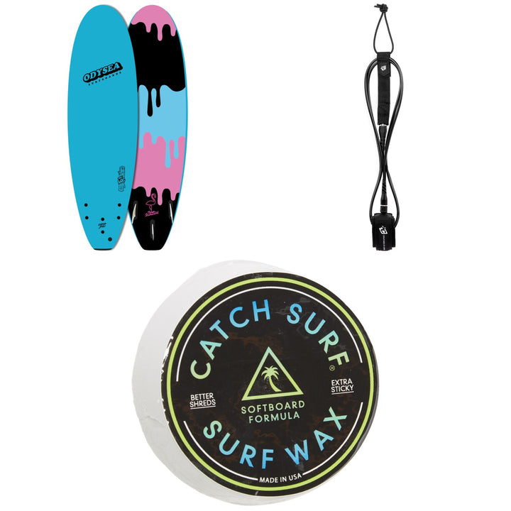 Catch Surf Odysea 6'0" Log x Tyler Stanaland Surfboard + Creatures of Leisure Icon 6' Surf Leash + Catch Surf Surf Wax