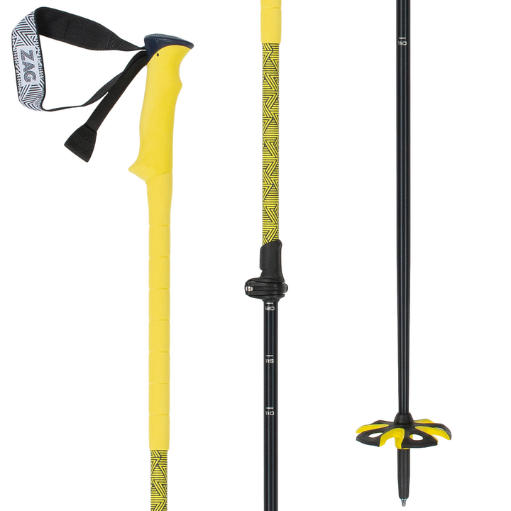 ZAG North Pole Ski Poles 2023 Yellow