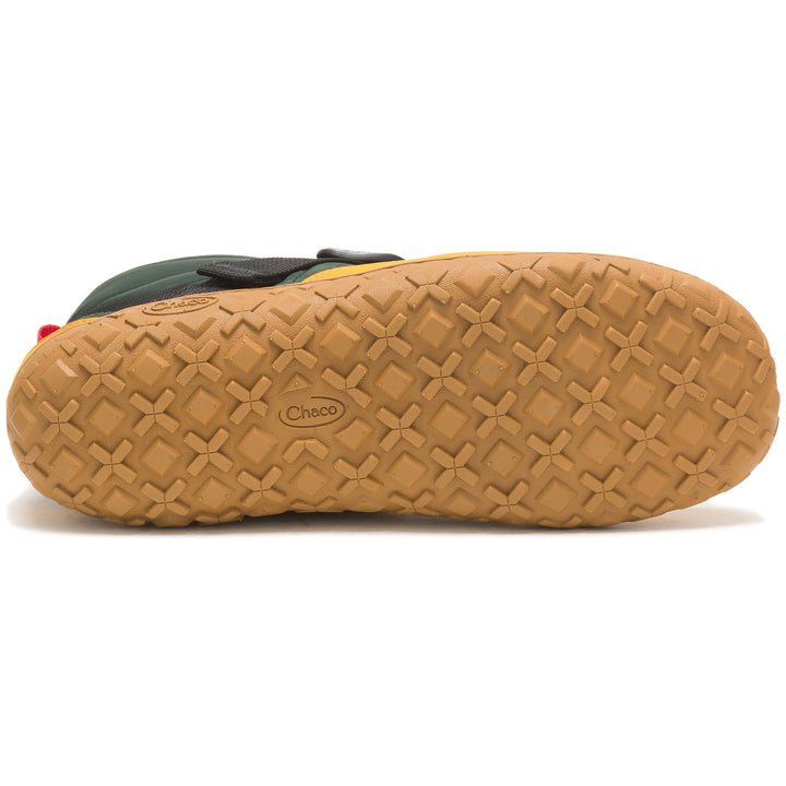 Chaco Ramble Puff Linear Slippers - Men's Blocked Forest Green