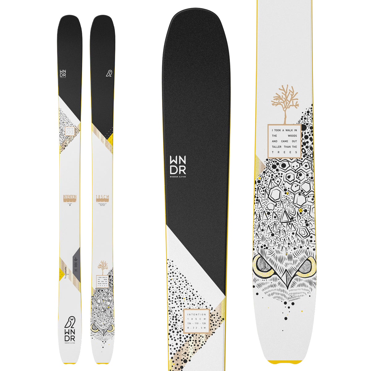 WNDR Alpine Intention 110 Camber Skis 2022
