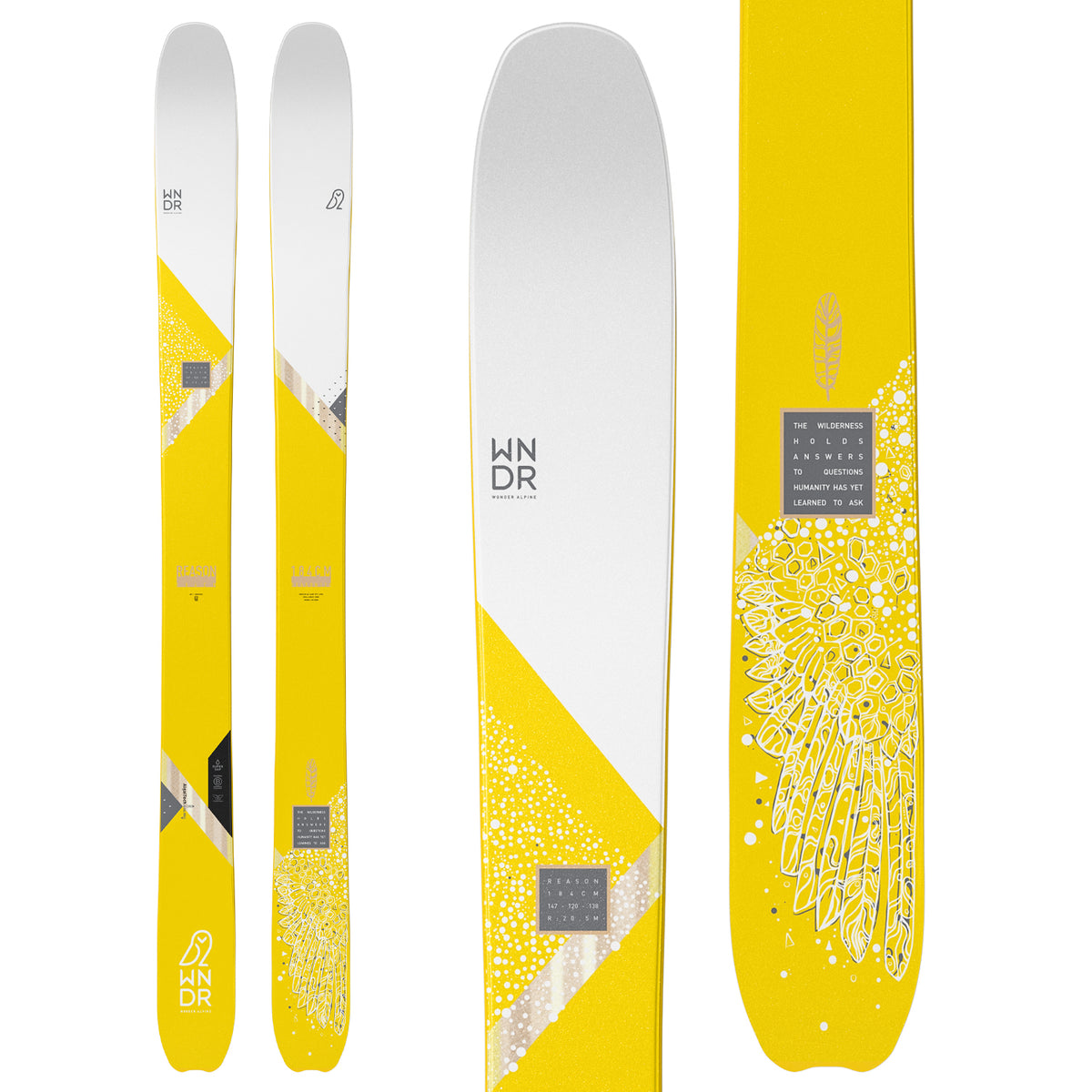WNDR Alpine Reason 120 Reverse Camber Skis 2022