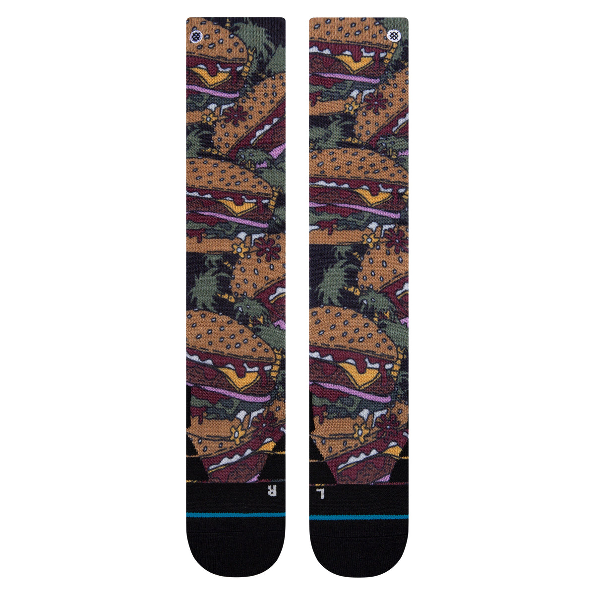 Stance Burger Run Socks - Kids' Black