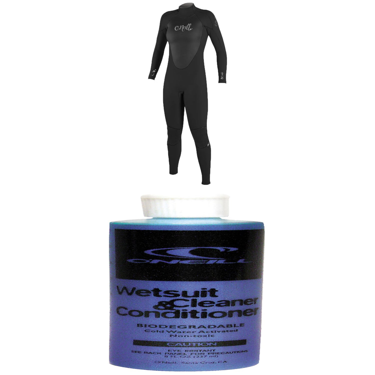 O'Neill 4/3 Epic Back Zip Wetsuit - Women's + O'Neill Wetsuit Cleaner