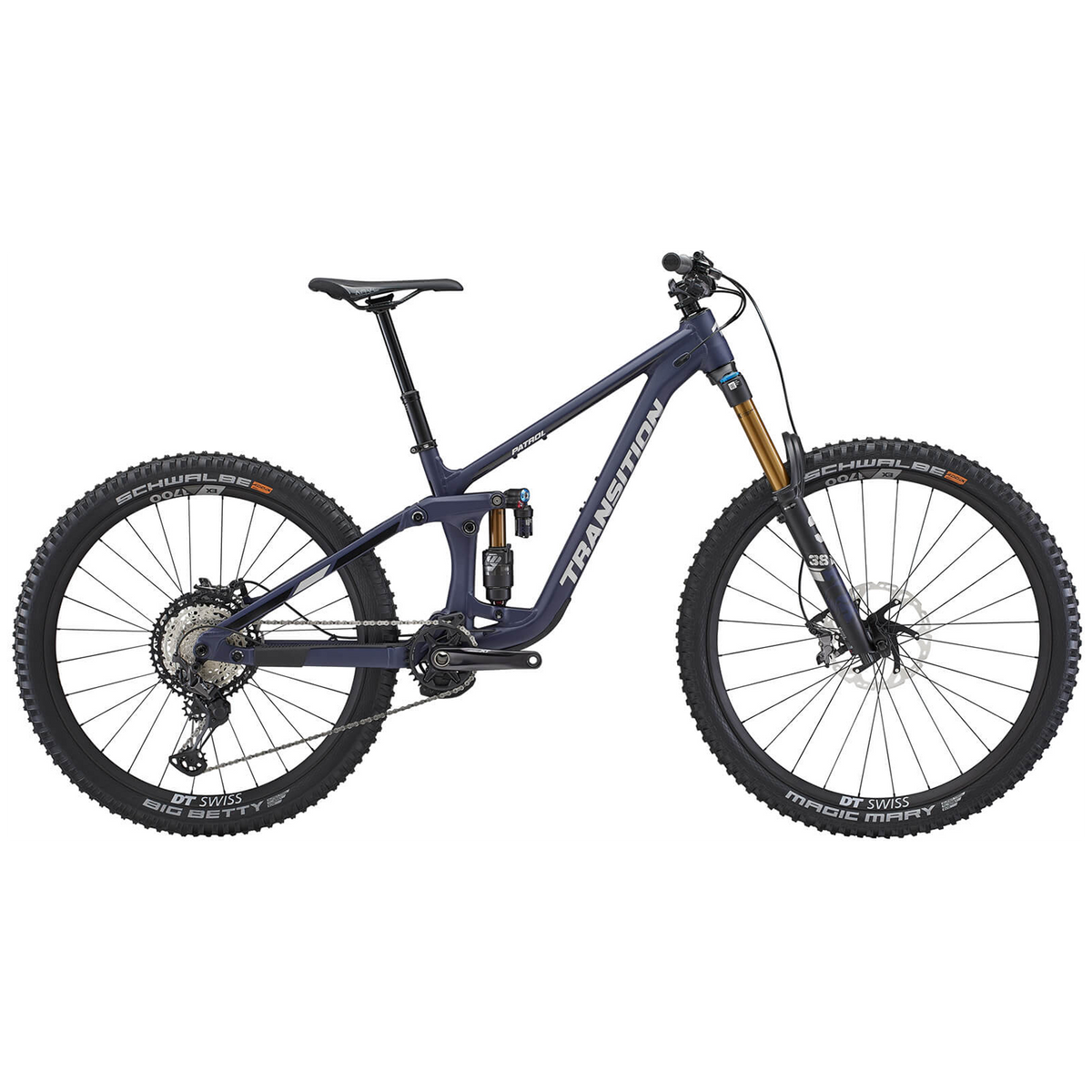 Transition Patrol Alloy XT Complete Mountain Bike 2022 Blueberry