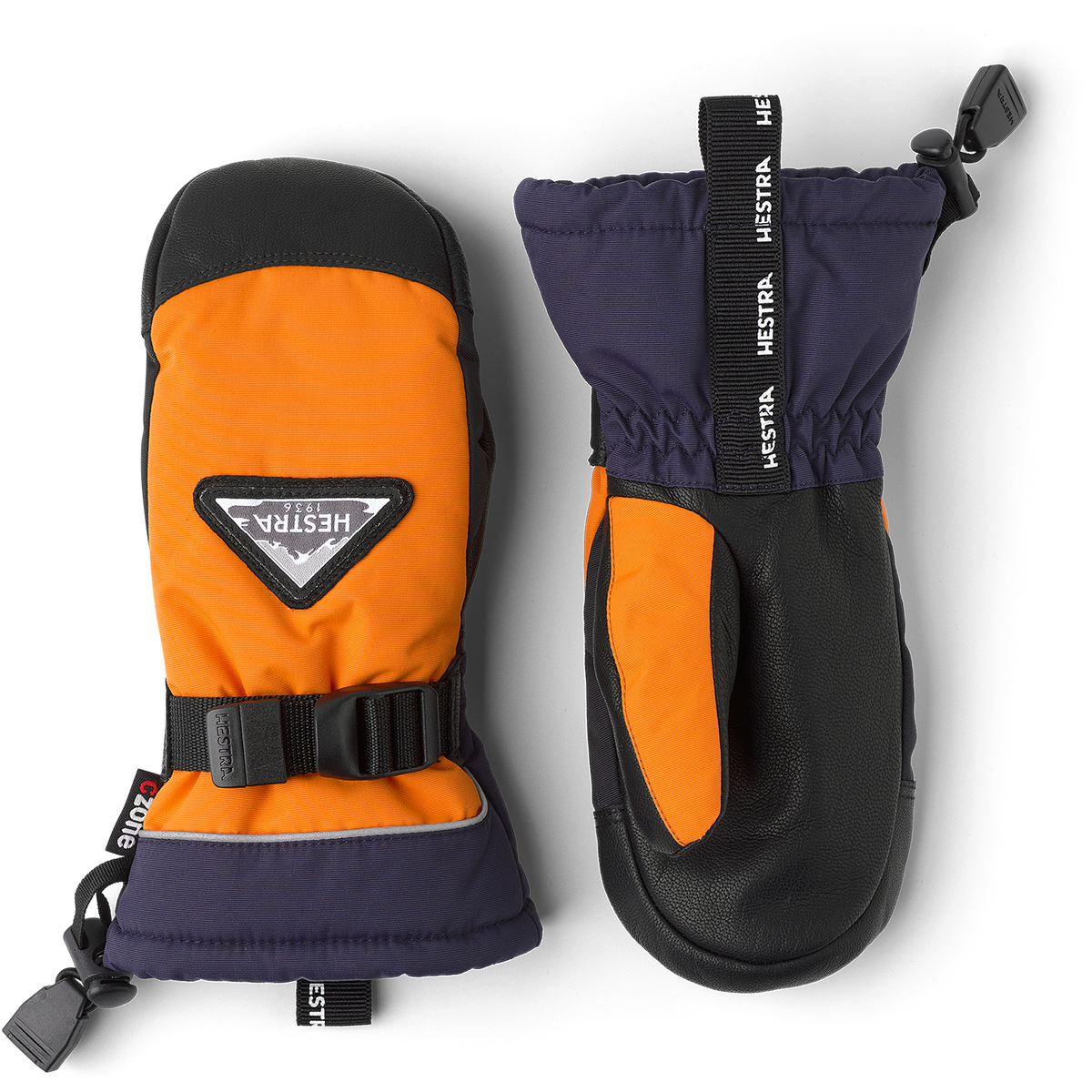 Hestra Skare CZone Jr. Mittens - Kids' Orange