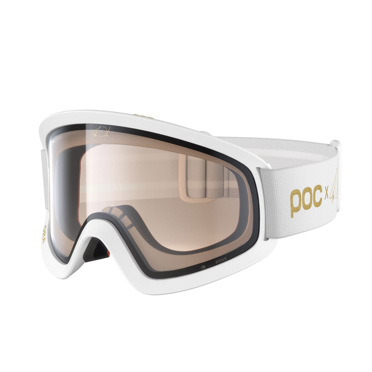 POC Ora Clarity Fabio Edition Goggles Hydrogen White/Gold